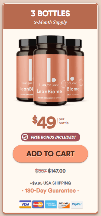 Order LeanBiome 3 bottles